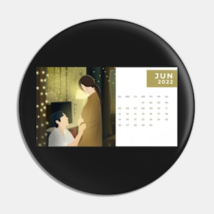 Calendar 2022 June with Korean Dramas Pin