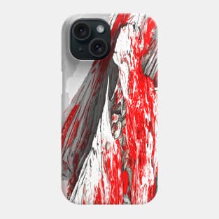 Snow american sport print, red ice rocks Phone Case