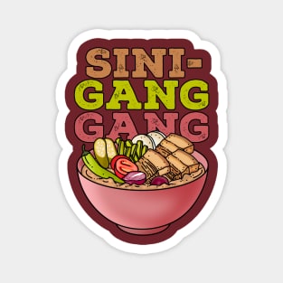 Sinigang Gang Filipino Dish  retro Magnet