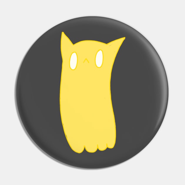 Cat Ghost Pin by SaganPie