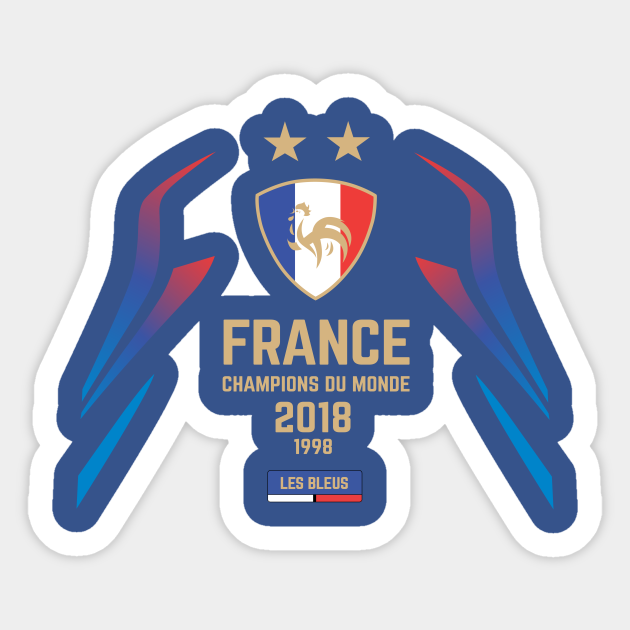France Football World Cup 2018 Champions - Franceworldcup - Sticker |  TeePublic