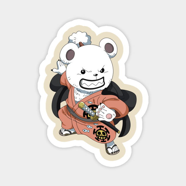 Chibi Bepo In Samurai Wano Outfit Magnet by AnimeTee