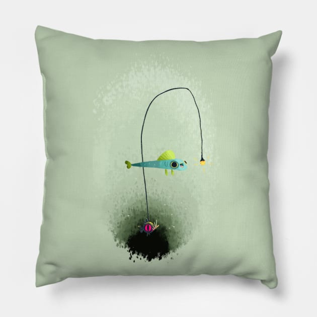 F Pillow by Eduardo Laguna