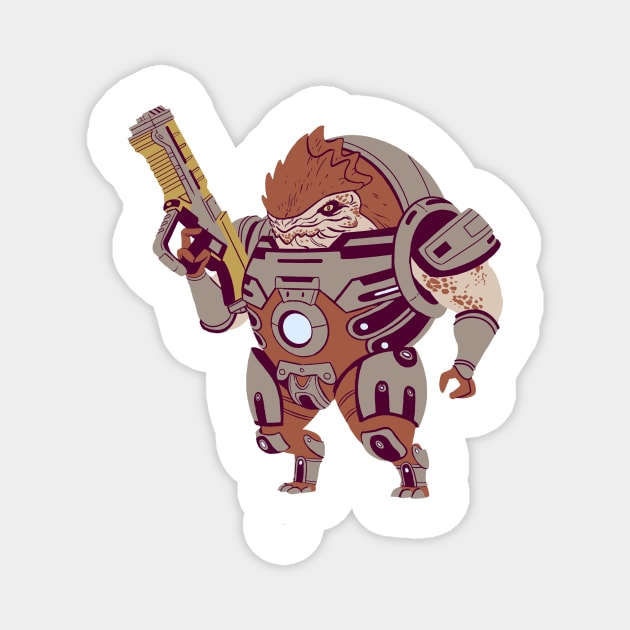 Lil' Krogan Magnet by JByrne