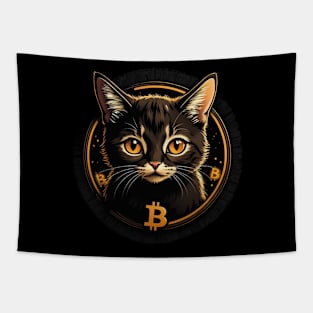 Cryptocurrency Cat Tapestry