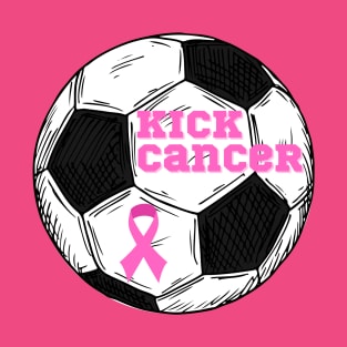 Kick cancer soccer T-Shirt