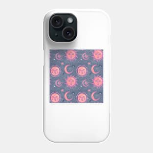 Mystical Sun and Moon Pattern design Phone Case