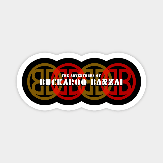 Buckaroo Banzai - Interlocking Logos Magnet by BigOrangeShirtShop