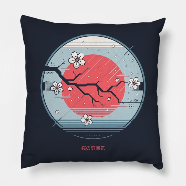 Cherry Blossom Vibes Pillow by StudioM6