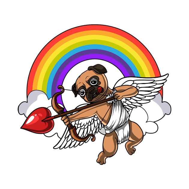 Pug Dog Cupid by underheaven