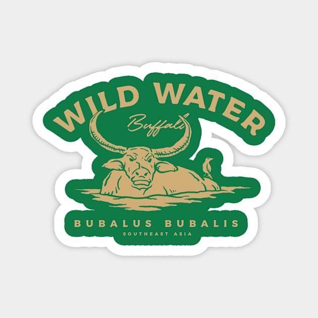 Wild Water Buffalo Magnet by Mahija