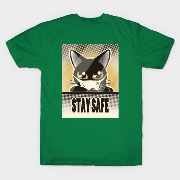 Discover Mask and safe - Cat - T-Shirt