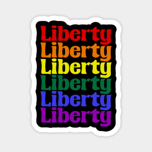 Rainbow Liberty Magnet