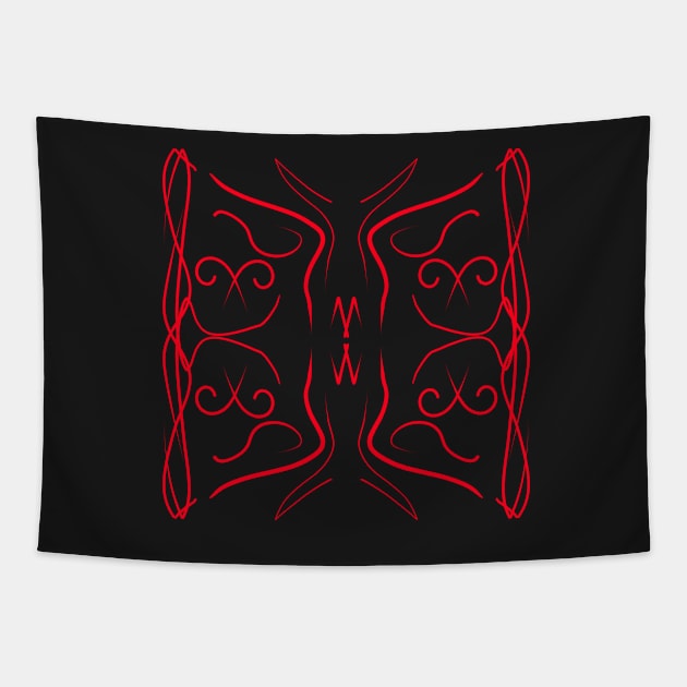 The Devil Burning pattern Tapestry by MacSquiddles