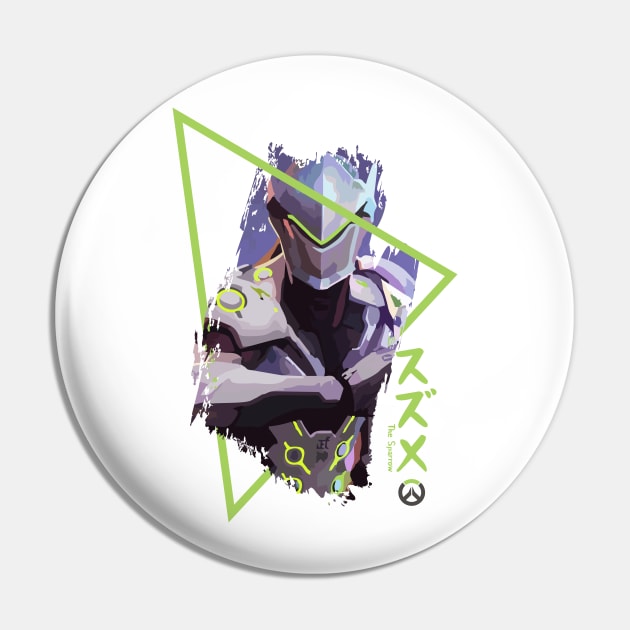 Genji Sparrow Overwatch Pin by Alpheratz