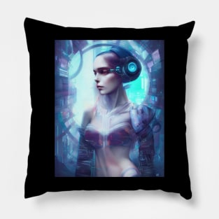 Cyberpunk Girl Pillow