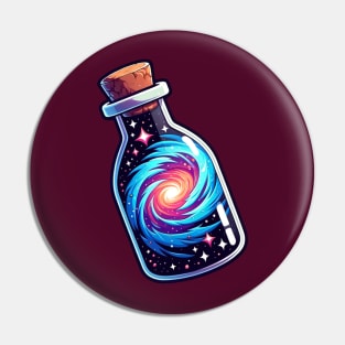 Galaxy in a Bottle Pin