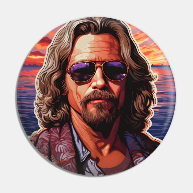 The Big Lebowski - Dude with Sunglasses - Movies - 90s - Pop Culture Pin by Forgotten Flicks