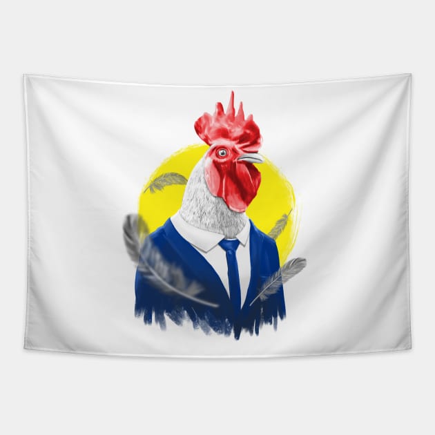 BUSINESS ROOSTER Tapestry by ismailkocabas