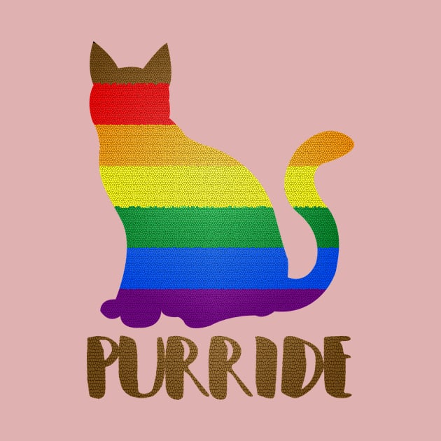 'Purride Rainbow Cat' Adorable Rainbows Gift by ourwackyhome