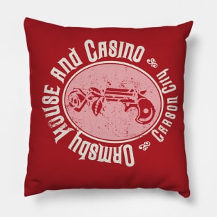 Retro Vintage Ormsby House Casino Pillow