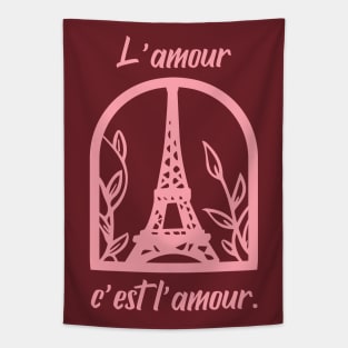 Love is Love in French L'amour Tapestry