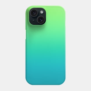 Lime Green to Teal Blue Gradient Phone Case