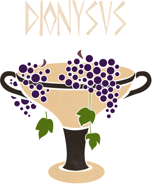 Dionysus Kids T-Shirt by Art by Angele G