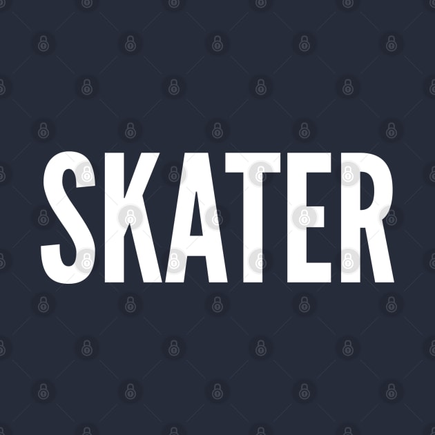 Skater - Personal Statement Minimal Slogan by sillyslogans