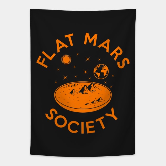 Flat mars society Tapestry by Bomdesignz