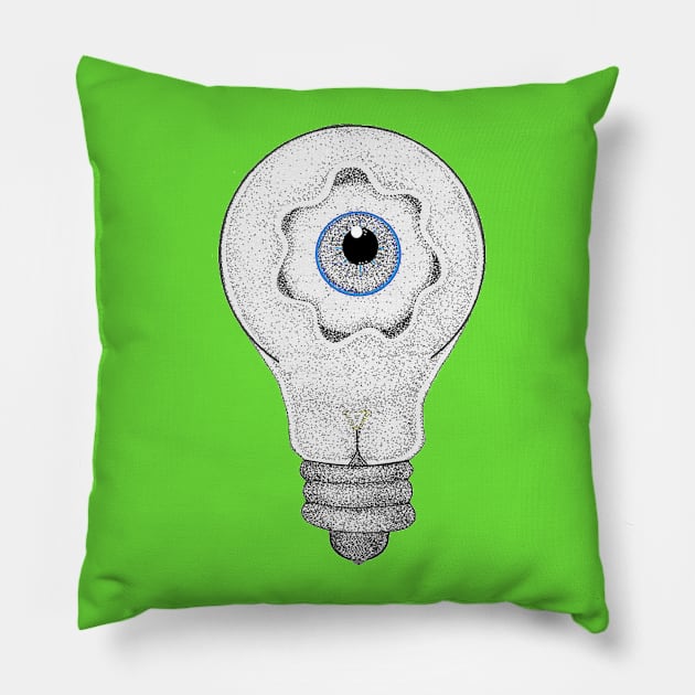 Eye see the Light Pillow by Zenferren