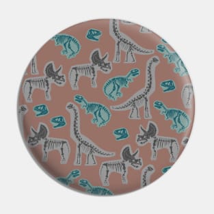 Dinosaur Fossil Pattern Pin