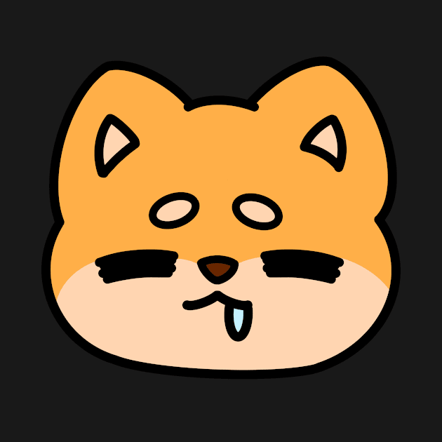 Drooling Shiba Face by Dekinasai