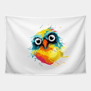 Cute colored bird Tapestry