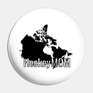 Hockey Mom with Canada outline Pin