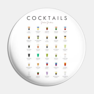 Cocktails Shots And Shooters Pin