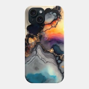 Sunshine Creation - Abstract Alcohol Ink Resin Art Phone Case