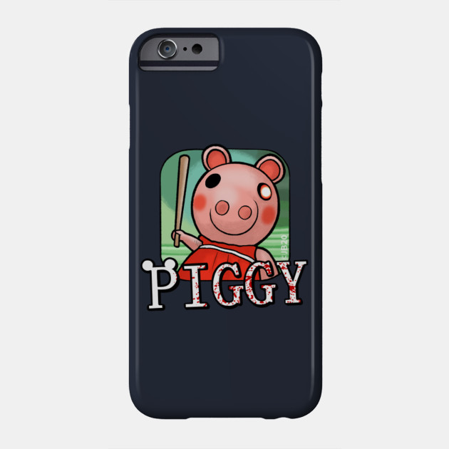 Piggy With Bat And Logo Roblox Phone Case Teepublic - what is roblox piggys phone number