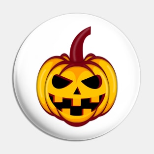 Realistic Halloween pumpkin vector art illustration Pin