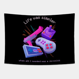 Retro Joystick Gamer Tapestry