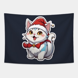 Cat christmas Tapestry