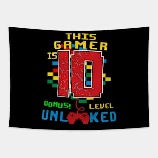 10th Birthday  Video Game  Level 10 year old Tapestry