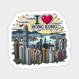 I Love Hong Kong Magnet