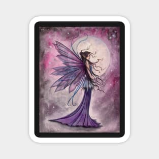 Starlit Amethyst Fairy Fantasy Art by Molly Harrison Magnet