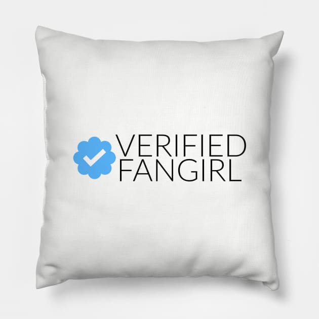 Verified Fangirl Pillow by FangirlFuel