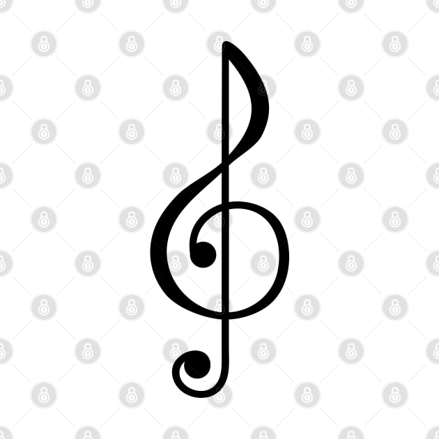 Treble Clef Symbol by THP Creative