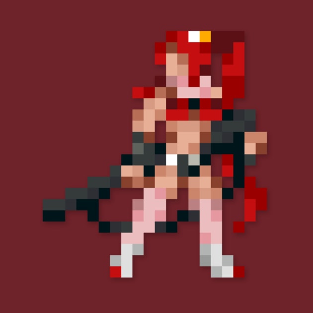 Yoko Littner low-res pixelart by JinnPixel