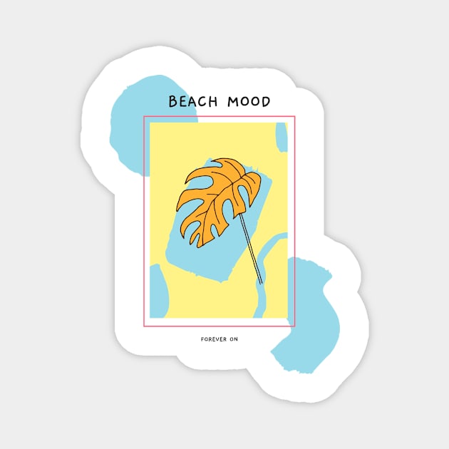 Beach mood Magnet by WOAT