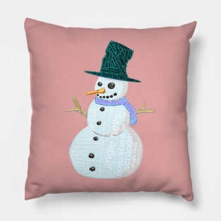 Jingle Hells The Alternative Christmas Snowman Pillow