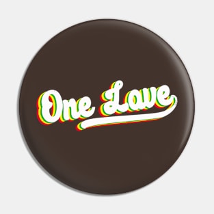 One Love (grunge) Pin